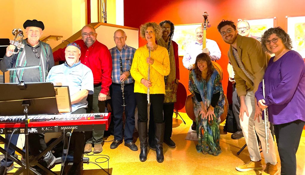 Moss with the Tischler Klezmer Orchestra